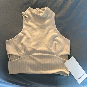 Lululemon Ribbed Softstreme Mockneck Cropped Tank Top